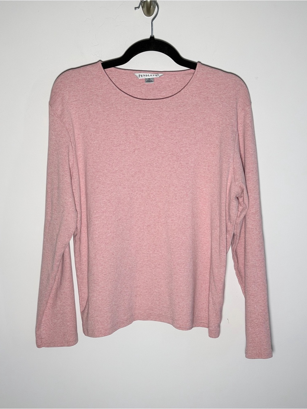 Pendleton Soft Pink Long-Sleeve Crewneck Top